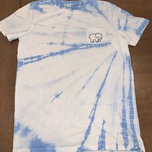 Blue and White Tye Dye Ivory Ella T-Shirt